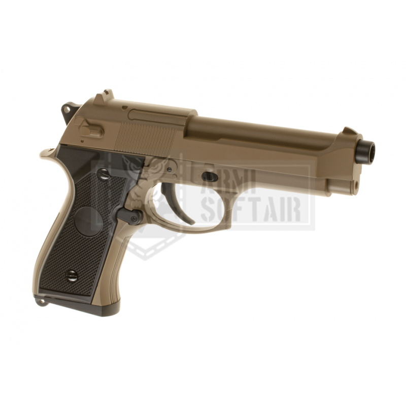 CYMA BERETTA M9 CM126 AEP PISTOLA ELETTRICA TAN FDE SABBIA ArmiSoftair