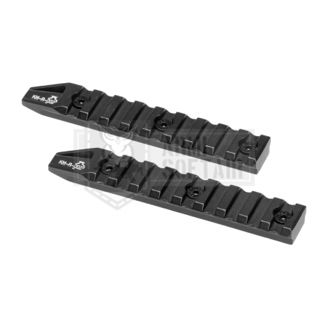 ARES SLITTE RAIL MEDIE 4.5 Inch Keymod Rail 2-Pack NERE - ARES