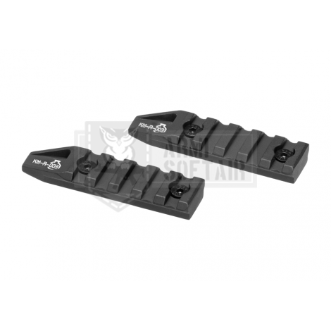 ARES SLITTE RAIL CORTE 3 Inch Keymod Rail 2-Pack NERE - ARES