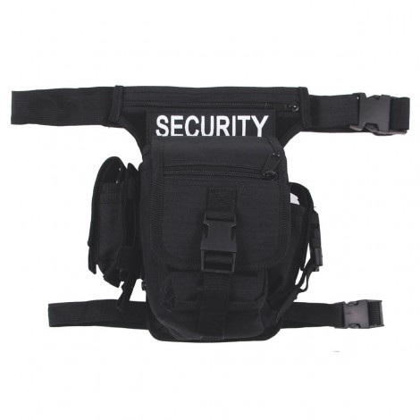 TASCA Hip Bag Security black leg and belt fixing NERA BLACK - MFH