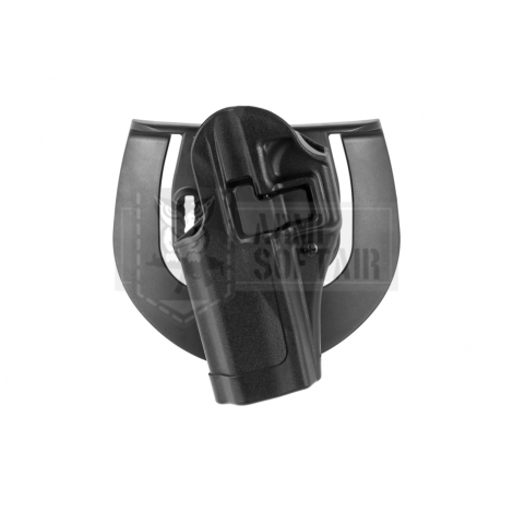 BLACKHAWK FONDINA PROFESSIONALE RIGIDA IN POLIMERO CQC SERPA Holster Glock 20/21/37 MANCINI NERA - BLACKHAWK