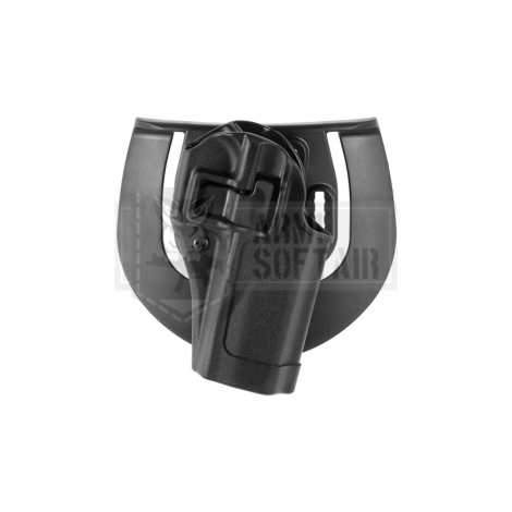 BLACKHAWK FONDINA PROFESSIONALE RIGIDA IN POLIMERO CQC SERPA Holster Glock 20/21/37 DESTRA NERA - BLACKHAWK