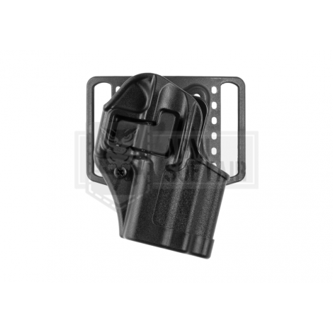 BLACKHAWK FONDINA PROFESSIONALE RIGIDA IN POLIMERO CQC SERPA Holster Glock 43 DESTRA NERA - BLACKHAWK