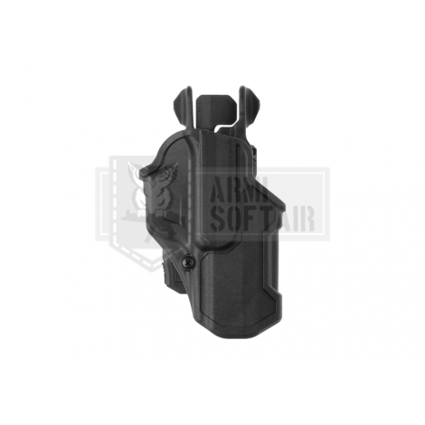 BLACKHAWK FONDINA PROFESSIONALE RIGIDA IN POLIMERO T-Series L2C Concealment Holster for Glock 17/22/31/35/41/47 DESTRA NERA -...