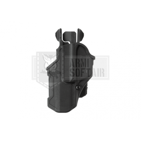 BLACKHAWK FONDINA PROFESSIONALE RIGIDA IN POLIMERO T-Series L2C Concealment Holster for Glock 17/22/31/35/41/47 MANCINI NERA ...