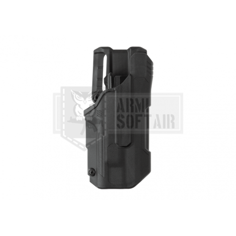 BLACKHAWK FONDINA PROFESSIONALE T-Series L2D Duty Holster for Glock 17/19/22/23/31/32/47 TLR-1/2 NERA - BLACKHAWK
