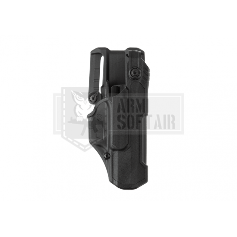 BLACKHAWK FONDINA PROFESSIONALE T-Series L3D Duty Holster for Glock 17/19/22/23/34/35 Blackhawk NERA - BLACKHAWK