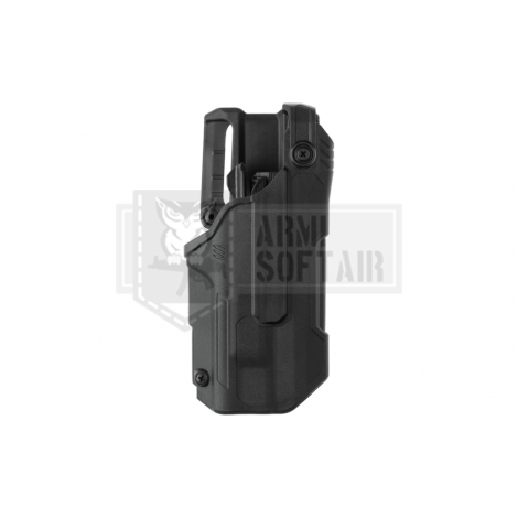 BLACKHAWK FONDINA PROFESSIONALE T-Series L3D Duty Holster for Glock 17/19/22/23/31/32/47 TLR-1/2 NERA - BLACKHAWK