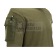 INVADER GEAR MAGLIETTA TATTICA MANICHE CORTE CON TASCHE VELCRATE PORTA PATCH - VERDE OD - Taglia L - INVADER GEAR