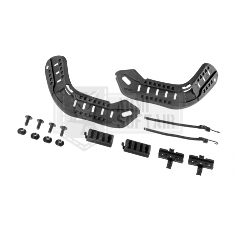 FMA ACCESSORI ELMETTO MICH2000 SET RAIL LATERALI NERE BLACK - FMA