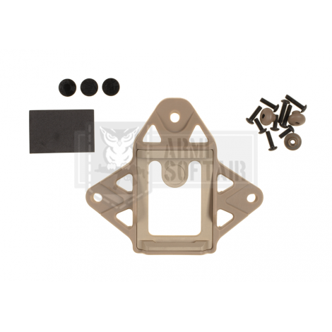 FMA ATTACCO ELMETTO IN METALLO WLC 3 Hole Shroud TAN DE - FMA