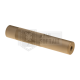 FMA SILENZIATORE IN ALLUMINIO 198 x 35 mm NAVY SEALS Silencer CW/CCW TAN FDE - FMA