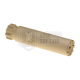 FMA SILENZIATORE IN ALLUMINIO 152 x 35 mm SPECTER Silencer CW/CCW TAN DE - FMA