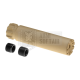 FMA SILENZIATORE IN ALLUMINIO 152 x 35 mm SPECTER Silencer CW/CCW TAN DE - FMA