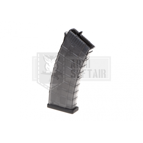 G&G CARICATORE MONOFILARE MID-CAP DA 115 bb IN POLIMERO AK RK74 T/E/CQB NERO SMOKE - G&G