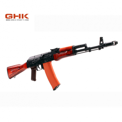 GHK AK AK74 GREEN GAS BLOWBACK GBB FULL METAL E VERO LEGNO (OUTLET) - GHK