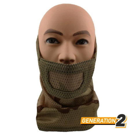 CYGNUS ARMORY BALACLAVA RETE PROTETTIVA BOCCA FACE WARRIOR - US DESERT - CYGNUS ARMONY