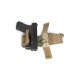 WOSPORT FONDINA UNIVERSALE SGANCIO RAPIDO CORDURA HOLSTER NERA BLACK - WOSPORT