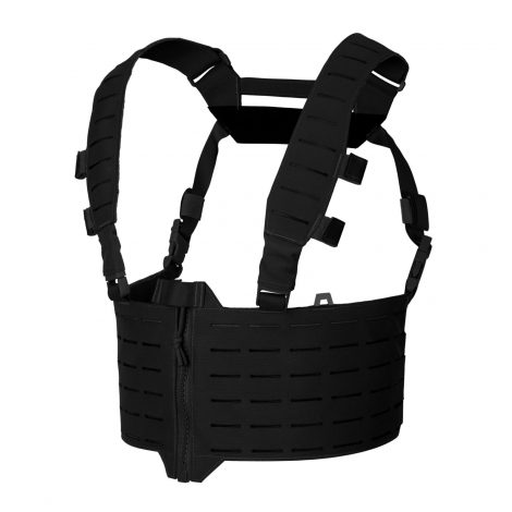 DIRECT ACTION DA TATTICO LEGGERO BASE WARWICK ZIP FRONT CHEST RIG NERO BLACK - DIRECT ACTION