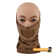 CYGNUS ARMORY BALACLAVA RETE PROTETTIVA BOCCA FACE WARRIOR PLUS - COYOTE BROWN CB - CYGNUS ARMONY