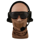 CYGNUS ARMORY BALACLAVA RETE PROTETTIVA BOCCA FACE WARRIOR PLUS - COYOTE BROWN CB - CYGNUS ARMONY