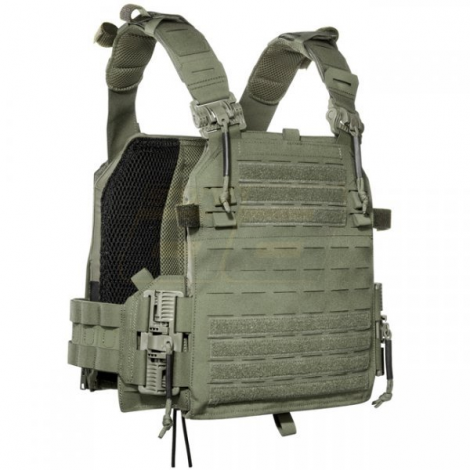 TT TASMANIAN TIGER TATTICO VEST PLATE CARRIER QR LC ZP VERDE OD GREEN - TASMANIAN TIGER