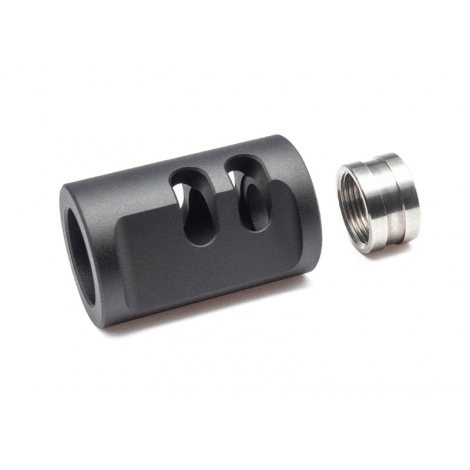 TTI AAP01 Type-A Compensator 14mm CCW compensatore NERO BLACK - TTI Airsoft