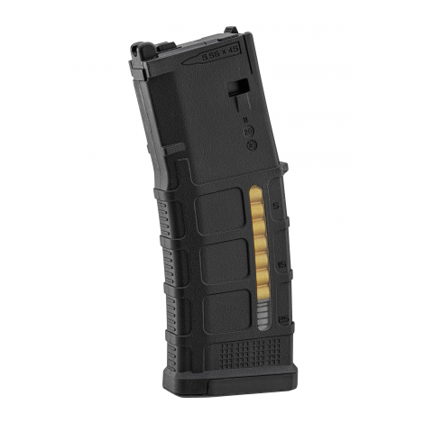 EMG CARICATORE MAGAZINE M4 MWS N4 NOVESKE A GAS GBB 35 bb PTS STYLE IN POLIMERO - NERO - EMG