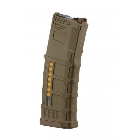 EMG CARICATORE MAGAZINE M4 MWS N4 NOVESKE A GAS GBB 35 bb PTS STYLE IN POLIMERO - TAN FDE - EMG