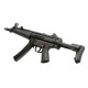 G&G FUCILE ELETTRICO ASG AEG MP5 TGM A4 CALCIO RETRATTILE EBB BLOWBACK METALLO NERO BLACK - G&G