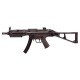 G&G FUCILE ELETTRICO ASG AEG MP5 TGM A5 RIS CALCIO ABBATTIBILE EBB BLOWBACK METALLO NERO BLACK - G&G