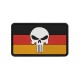 PATCH BANDIERA FLAG SKULL GERMANIA PVC VELCRO PATCH -