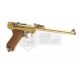 WE P08 GBB GAS BLOWBACK METAL 8" ORO GOLD - WE