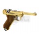 WE P08 GBB GAS BLOWBACK METAL SHORT ORO GOLD - WE