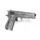 WE M1911 Etched MEXICAN CARTEL GBB GAS BLOWBACK METAL ARGENTO SILVER - WE