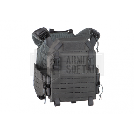 INVADER GEAR TATTICO REAPER PLATE CARRIER QRB LASER CUT FAST OPENING SYSTEM WOLF GREY GRIGIO - INVADER GEAR