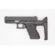 5KU CALCIO ABBATTIBILE HM FLUX DEF style brace conversion per pistola g17/18 NERO BLACK - 5KU