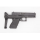 5KU CALCIO ABBATTIBILE HM FLUX DEF style brace conversion per pistola g17/18 NERO BLACK - 5KU
