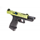 VORSK PISTOLA GBB G18 EU18 OPEN FLUTED BARREL NERA BLACK / VERDE GREEN - Vorsk