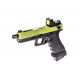 VORSK PISTOLA GBB G18 EU18 OPEN FLUTED BARREL + DOT BDS NERA BLACK / VERDE GREEN - Vorsk