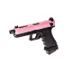 VORSK PISTOLA GBB G18 EU18 OPEN FLUTED BARREL NERA BLACK / PINK ROSA - Vorsk