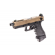 VORSK PISTOLA GBB G18 EU18 OPEN FLUTED BARREL NERA BLACK / TAN - Vorsk