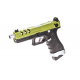 VORSK PISTOLA GBB G18 EU18 VENTED FLUTED BARREL DUAL TONE NERA / VERDE GREEN - Vorsk