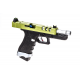 VORSK PISTOLA GBB G18 EU18 VENTED FLUTED BARREL DUAL TONE NERA / VERDE GREEN - Vorsk