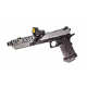 VORSK PISTOLA GBB HI CAPA TITAN 7 SPLIT FLUTED BARREL + DOT BDS NERA BLACK / GRIGIA GREY - Vorsk