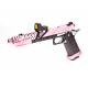 VORSK PISTOLA GBB HI CAPA TITAN 7 SPLIT FLUTED BARREL + DOT BDS NERA BLACK / PINK ROSA - Vorsk