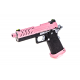 VORSK PISTOLA GBB HI-CAPA 4.3 CUSTOM FLUTED BARREL NERA BLACK / ROSA PINK - Vorsk