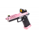 VORSK PISTOLA GBB HI-CAPA 4.3 CUSTOM FLUTED BARREL + DOT BDS NERA BLACK / ROSA PINK - Vorsk