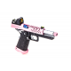 VORSK PISTOLA GBB HI-CAPA 4.3 CUSTOM FLUTED BARREL + DOT BDS NERA BLACK / ROSA PINK - Vorsk